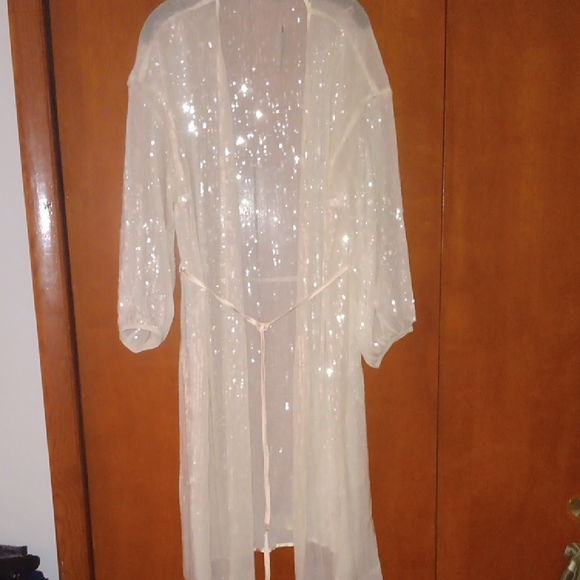 Hutch Cream Sheer Swim Coverup - Picture 9 of 10